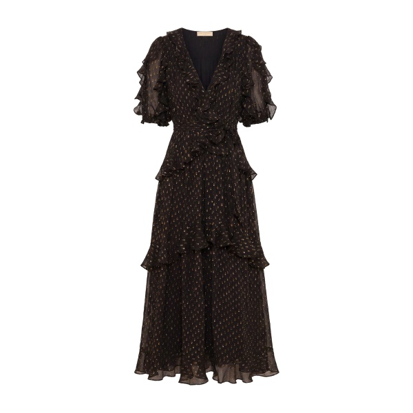 ulla johnson tida short sleeve silk dress