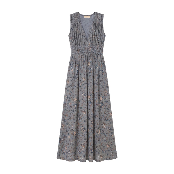 ulla johnson ursula v neck jersey dress