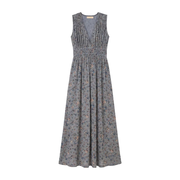 ulla johnson ursula v neck jersey dress