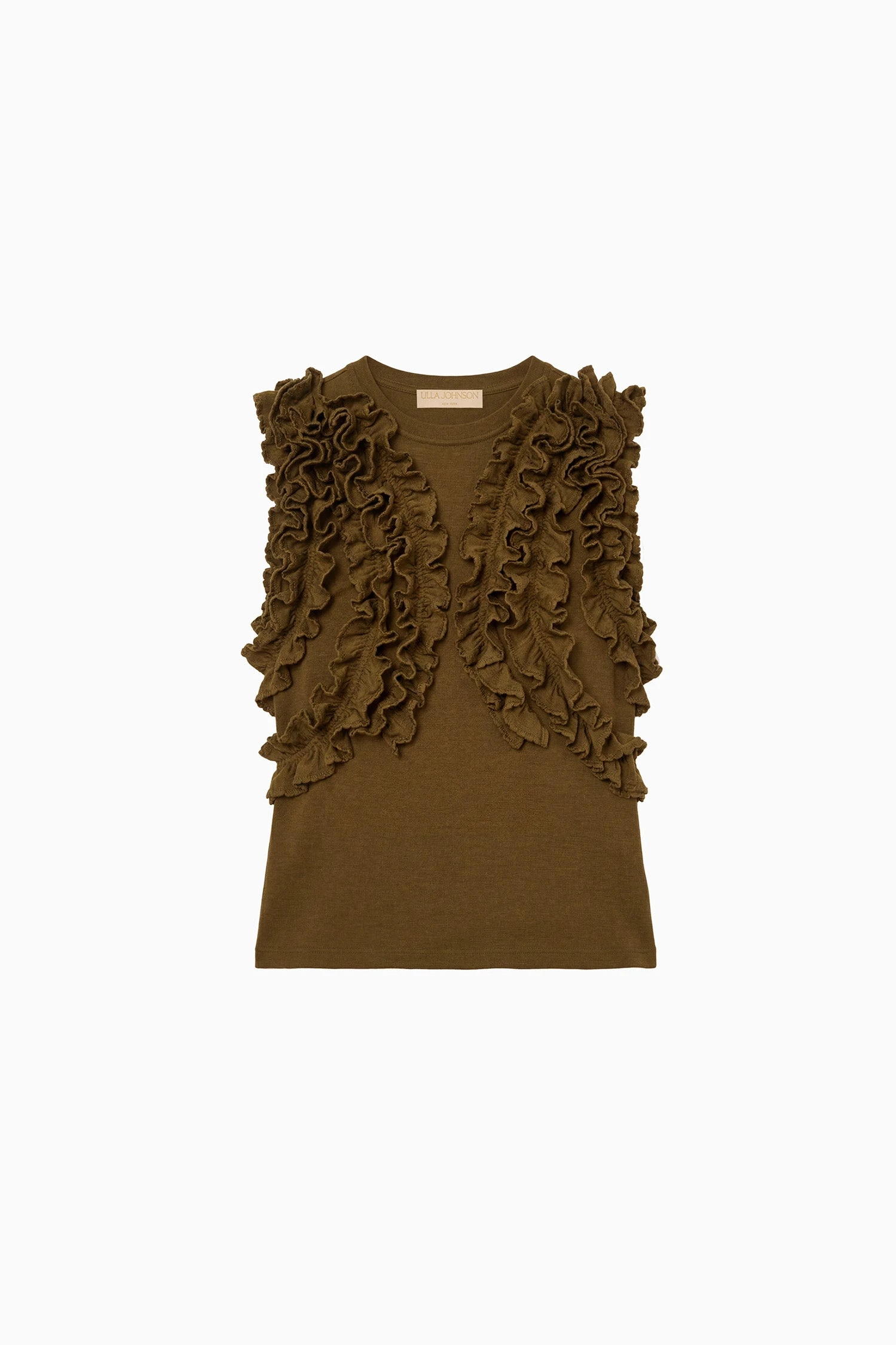 Vesna Sleeveless Jersey Top in Loden