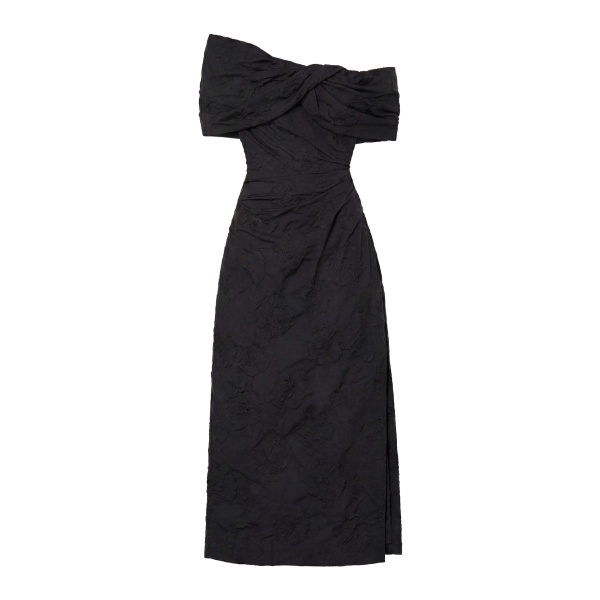 ulla johnson violeta off the shoulder cloque dress