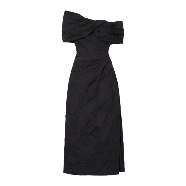 ulla johnson violeta off the shoulder cloque dress