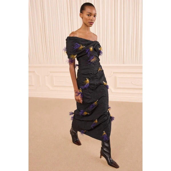 designer midi dresses