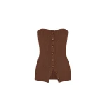 ulla johnson yanni strapless knit top