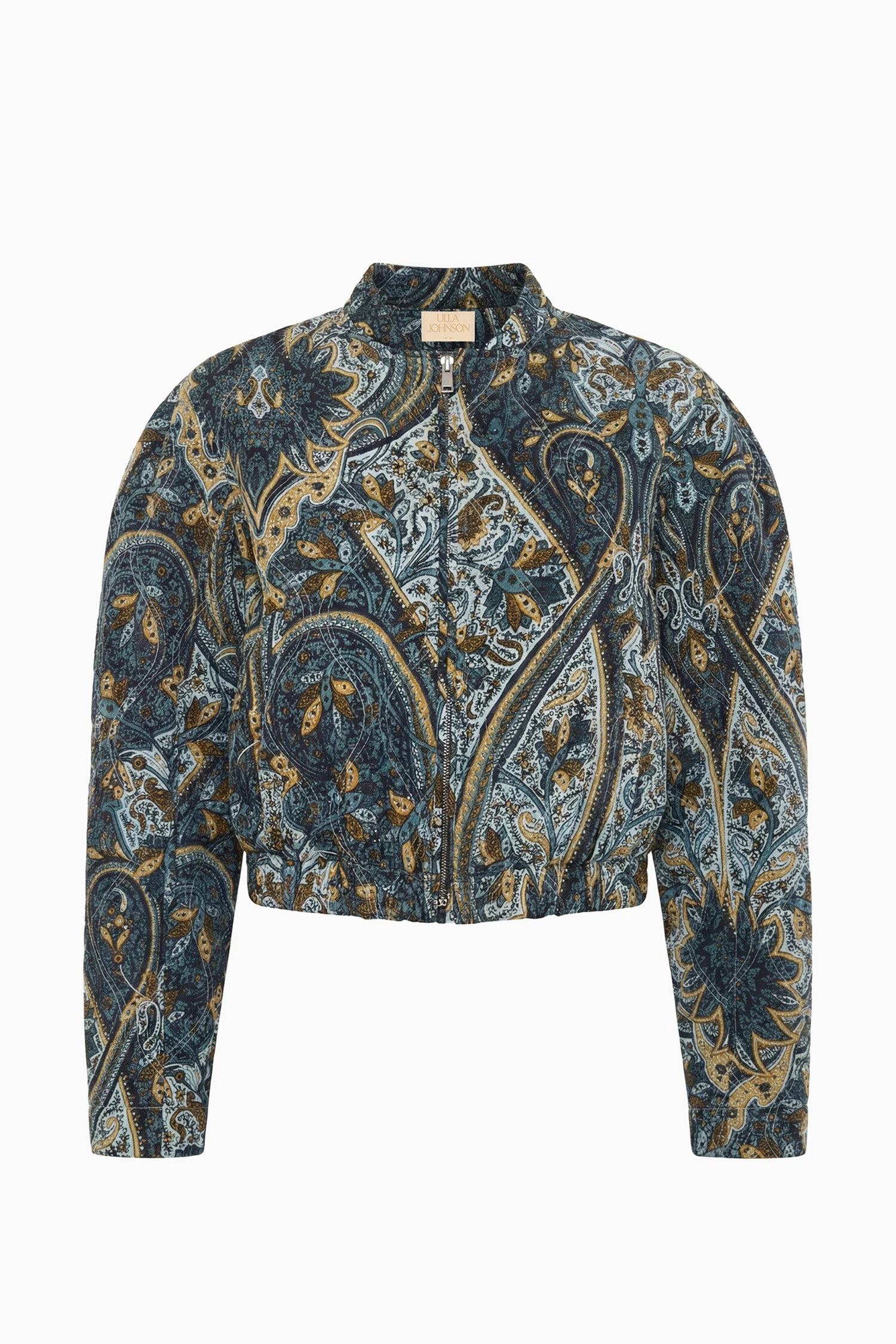 Yara Silk Jacket in Prussian