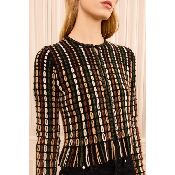 zora knit cardigan noctis