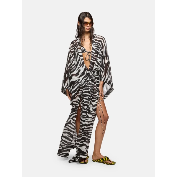 White and black kaftan