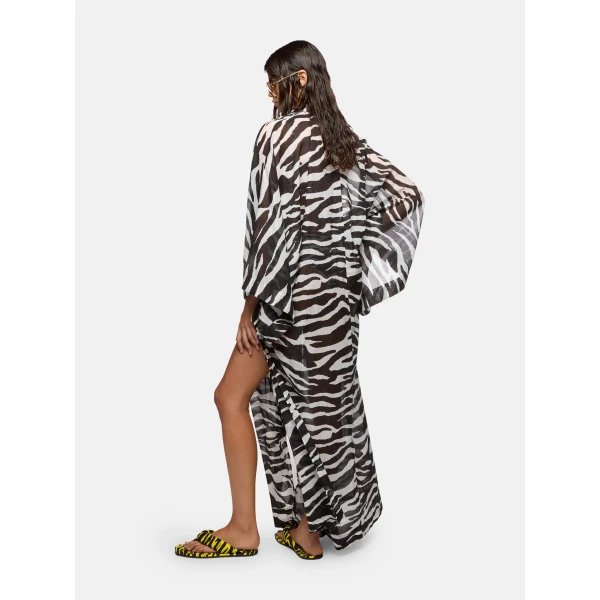 Attico white and black kaftan