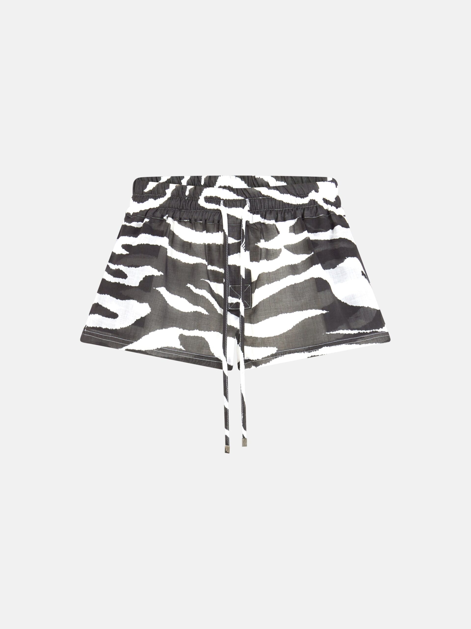 White and black shorts