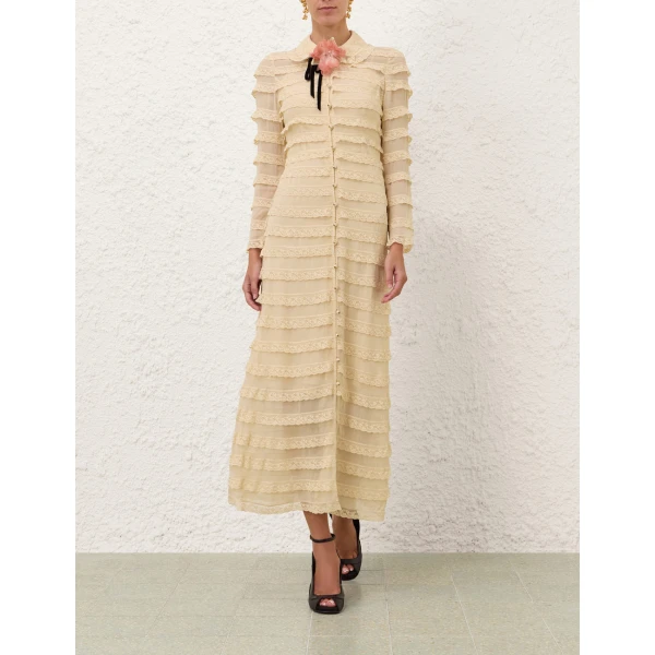 Zimmermann Ascent Lace Frill Dress, view 2