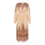 Zimmermann Ascent Smocked Midi Dress