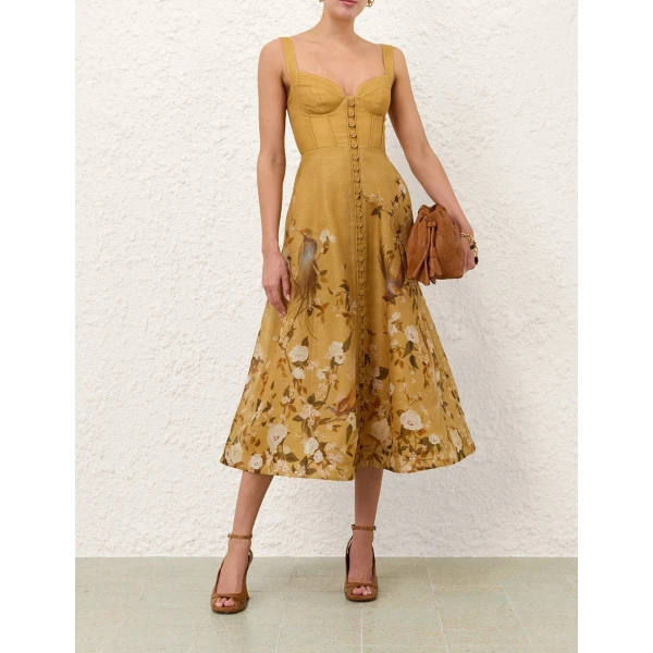 Zimmermann Momentum Corded Midi Dress, view 6