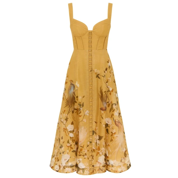 Zimmermann Momentum Corded Midi Dress
