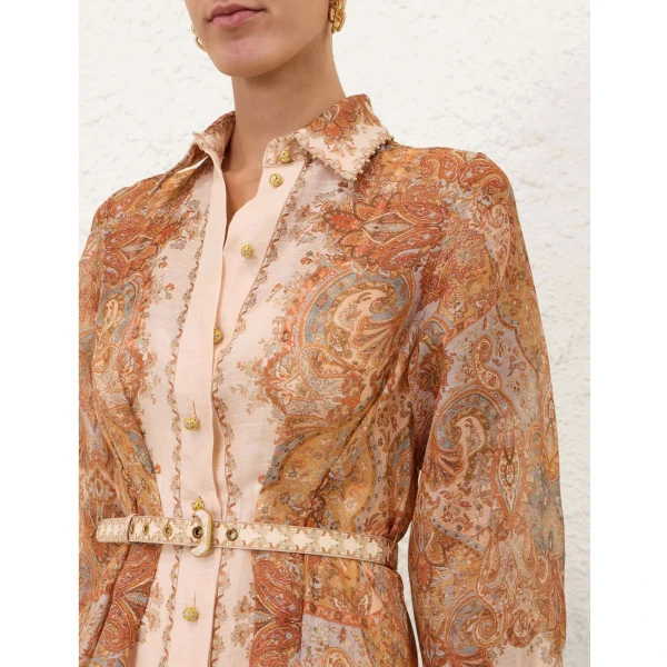 Zimmermann Momentum Midi Shirt Dress, view 5