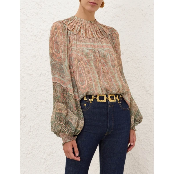 Zimmermann Momentum Rouleau Billow Top, view 2