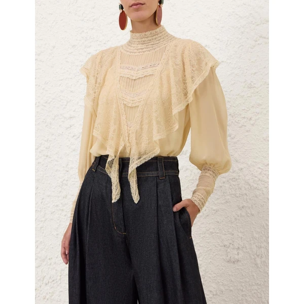 Zimmermann Momentum Waterfall Blouse, view 2