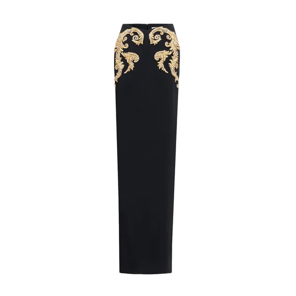 Zuhair Murad Beaded Cady Skirt - Skirts - Lebanese Haute Couture and Evening Gowns at Luxury Shoes 