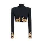 Zuhair Murad Cady Cropped Top - Tops - Lebanese Haute Couture and Evening Gowns at Luxury Shoes 