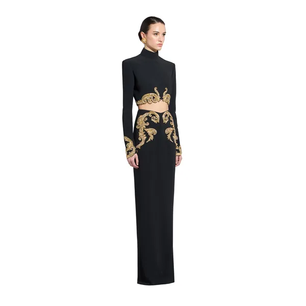 Zuhair Murad Cady Cropped Top - Tops - Lebanese Haute Couture and Evening Gowns at Luxury Shoes 