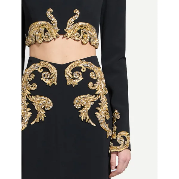 Zuhair Murad Cady Cropped Top - Tops - Lebanese Haute Couture and Evening Gowns at Luxury Shoes 