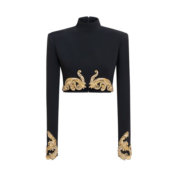 Zuhair Murad Cady Cropped Top - Tops - Lebanese Haute Couture and Evening Gowns at Luxury Shoes 