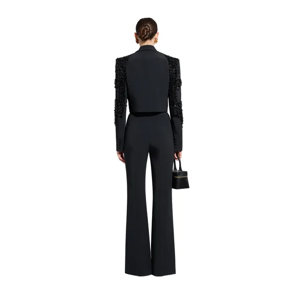 Zuhair Murad Cady Flared Trousers - Pants - Lebanese Haute Couture and Evening Gowns at Luxury Shoes 