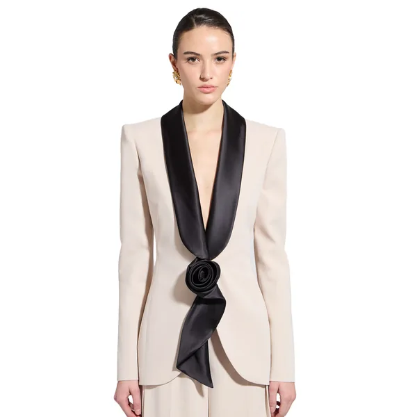 Zuhair Murad Cady Flower Jacket - Jackets - Lebanese Haute Couture and Evening Gowns at Luxury Shoes 