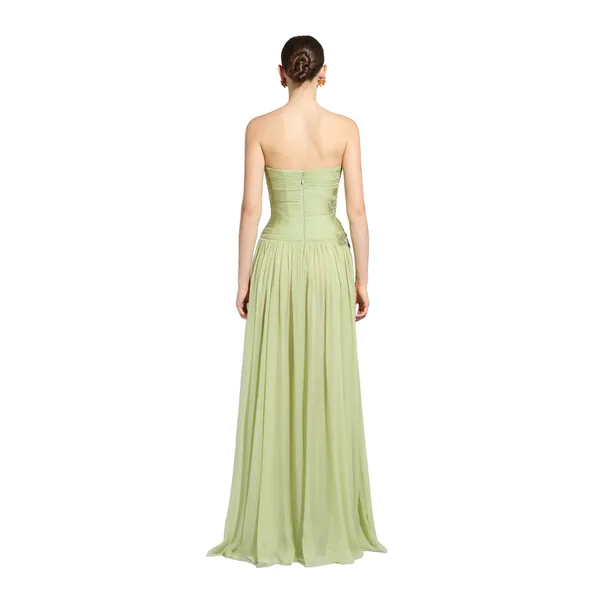 Zuhair Murad Chiffon Strapless Dress - Dresses - Lebanese Haute Couture and Evening Gowns at Luxury Shoes 