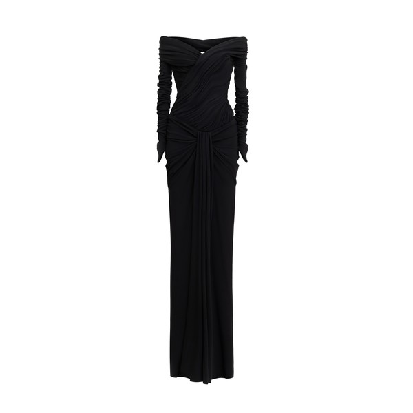 Zuhair Murad Draped Off-Shoulder Dress - Dresses - Lebanese Haute Couture and Evening Gowns at Luxury Shoes 
