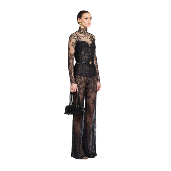 Zuhair Murad Floral Halter Lace Top - Tops - Lebanese Haute Couture and Evening Gowns at Luxury Shoes 