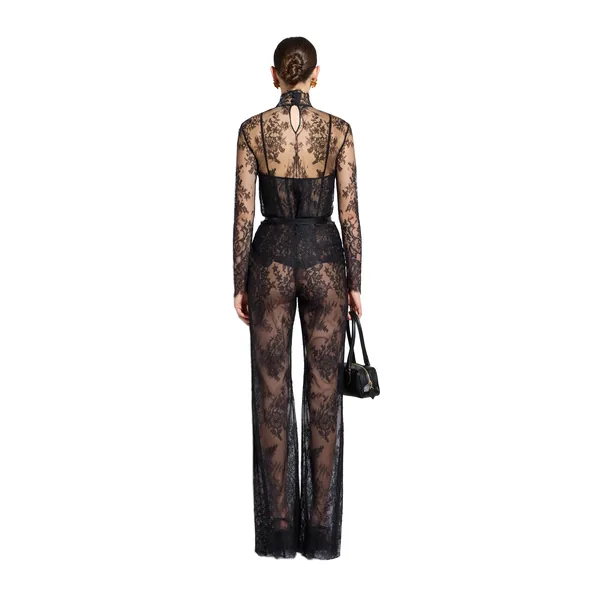 Zuhair Murad Floral Halter Lace Top - Tops - Lebanese Haute Couture and Evening Gowns at Luxury Shoes 