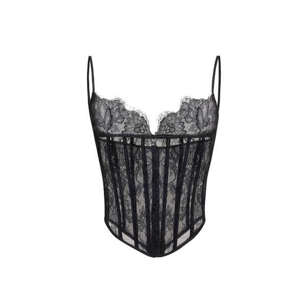 Zuhair Murad Floral Lace Top - Tops - Lebanese Haute Couture and Evening Gowns at Luxury Shoes 