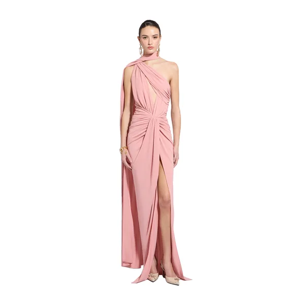 Zuhair Murad Jersey Draped Dress - Dresses - Lebanese Haute Couture and Evening Gowns at Luxury Shoes 