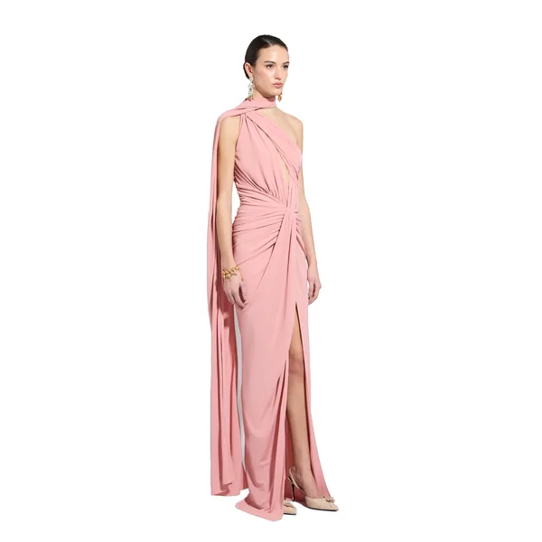 Zuhair Murad Jersey Draped Dress - Dresses - Lebanese Haute Couture and Evening Gowns at Luxury Shoes 