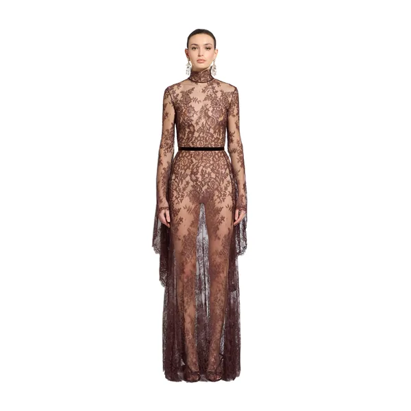 Zuhair Murad Lace Long Dress - Dresses - Lebanese Haute Couture and Evening Gowns at Luxury Shoes 