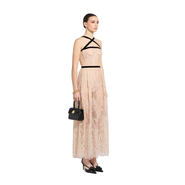 Zuhair Murad Lace Midi Dress - Dresses - Lebanese Haute Couture and Evening Gowns at Luxury Shoes 
