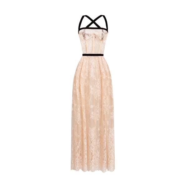 Zuhair Murad Lace Midi Dress - Dresses - Lebanese Haute Couture and Evening Gowns at Luxury Shoes 