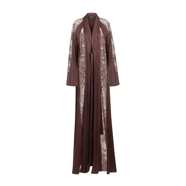 Zuhair Murad Lace & Satin Coat - Coats - Lebanese Haute Couture and Evening Gowns at Luxury Shoes 