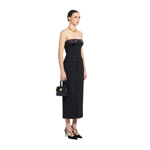 Zuhair Murad Light Wool Midi Dress - Dresses - Lebanese Haute Couture and Evening Gowns at Luxury Shoes 