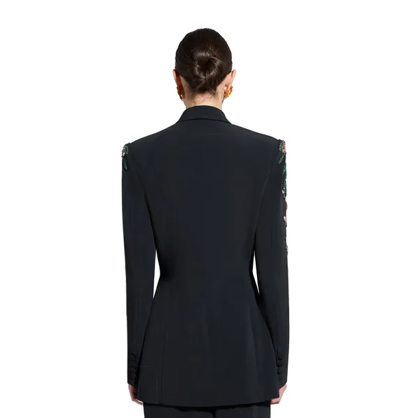 Zuhair Murad Multicolor Cady Jacket - Jackets - Lebanese Haute Couture and Evening Gowns at Luxury Shoes 