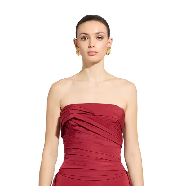 Zuhair Murad Strapless Draped Dress - Dresses - Lebanese Haute Couture and Evening Gowns at Luxury Shoes 