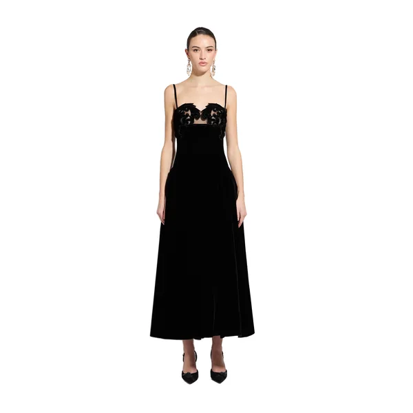 Zuhair Murad Velvet Midi Dress - Dresses - Lebanese Haute Couture and Evening Gowns at Luxury Shoes 