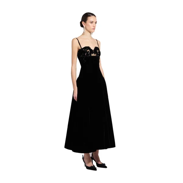 Zuhair Murad Velvet Midi Dress - Dresses - Lebanese Haute Couture and Evening Gowns at Luxury Shoes 