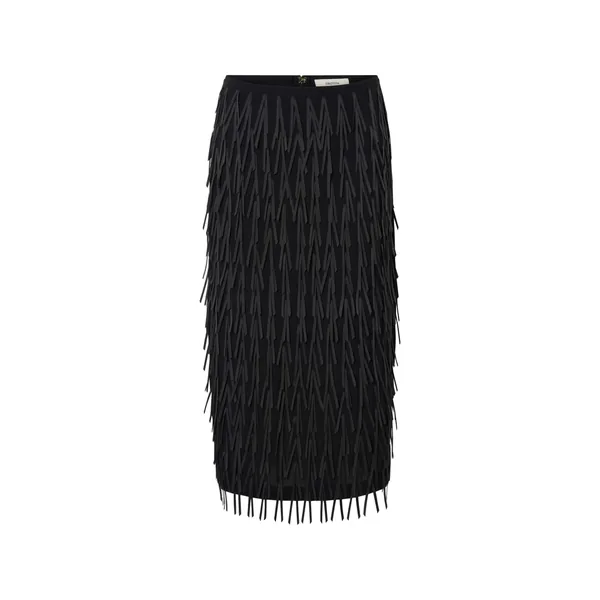 Ribbon Detail Skirt Black