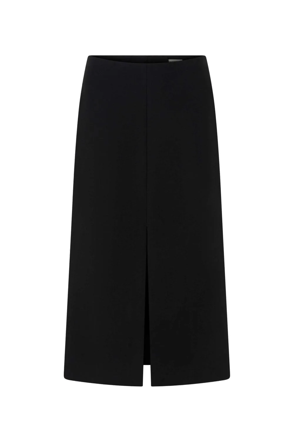 Split Front Skirt Black