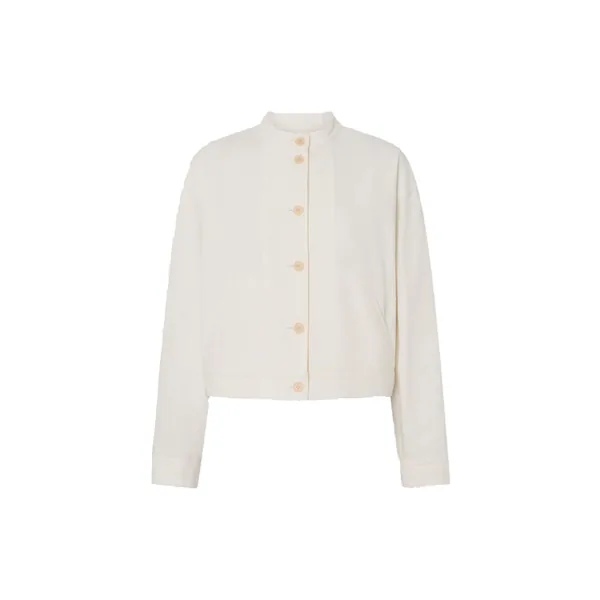 Curved Sleeve Jacket Antique White
