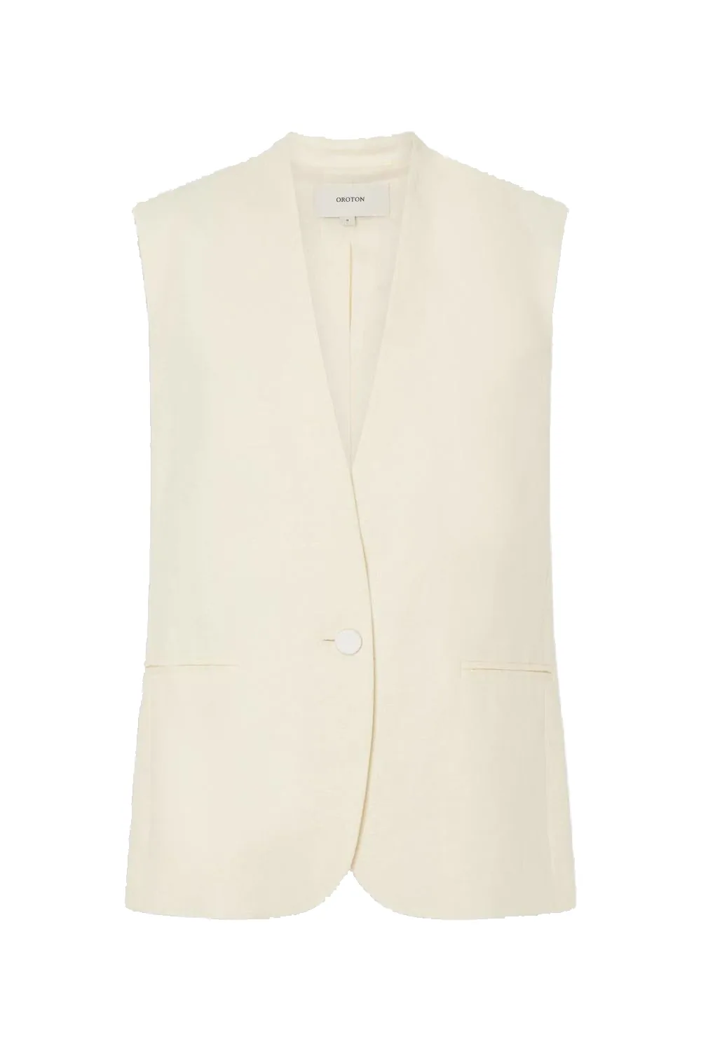 Back Detail Vest Soft Cream