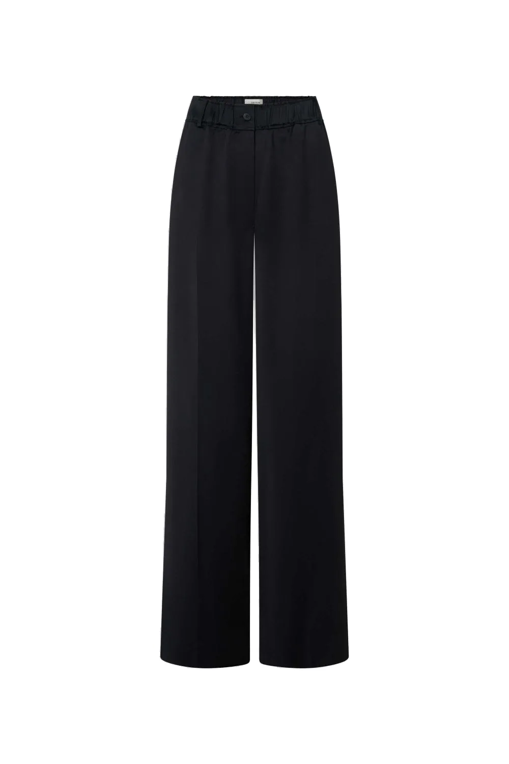 Double Satin Pyjama Pant Black