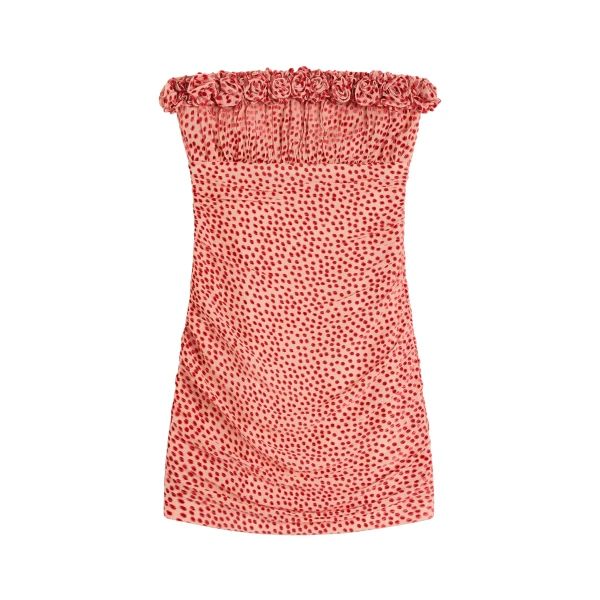Elise Mini Dress in Rouge Dot