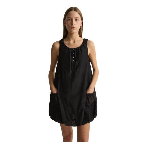 Posse Estelle Mini Dress in Black, Dresses in Black, view 3
